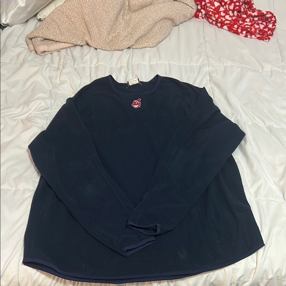 Vintage Men's Navy Indians/ Gaurdians Crewneck